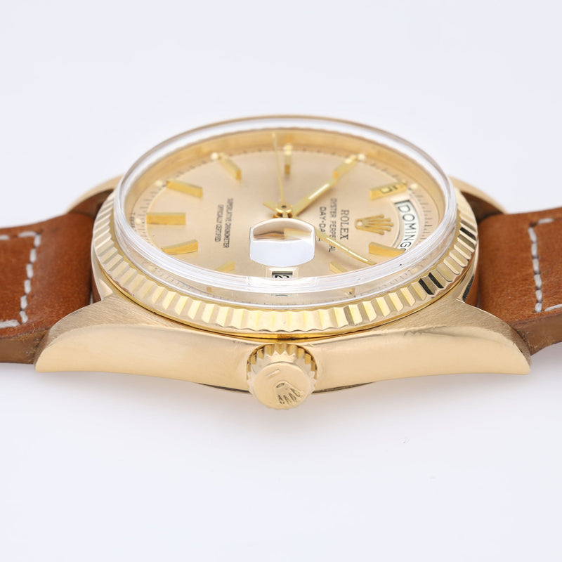 Rolex Day-Date 1803 Yellow Gold Cream Soleil Dial