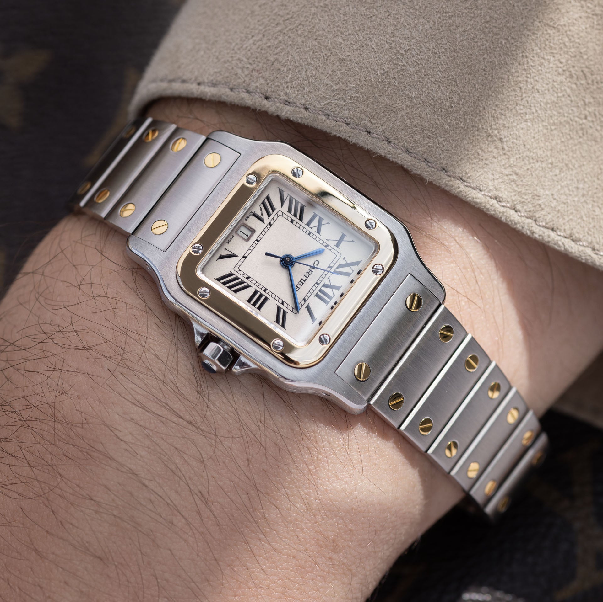 Cartier Santos Galbée 187901 steel and gold – Bulang and Sons