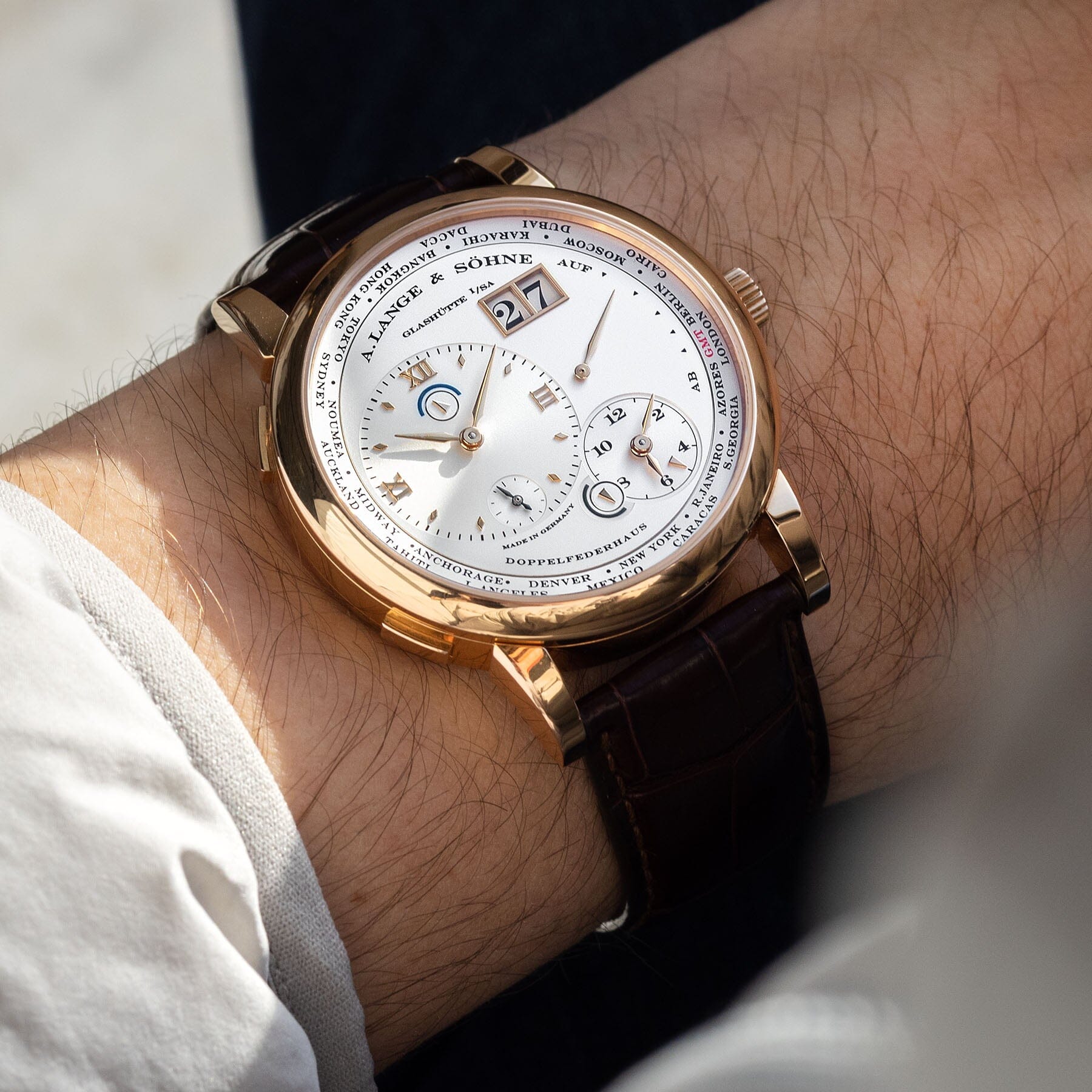 A. Lange & Söhne Lange 1 Time Zone Pink Gold – Bulang and Sons