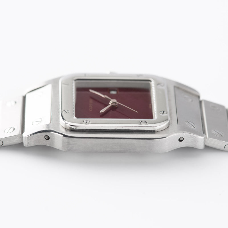 cartier santos galbee burgundy