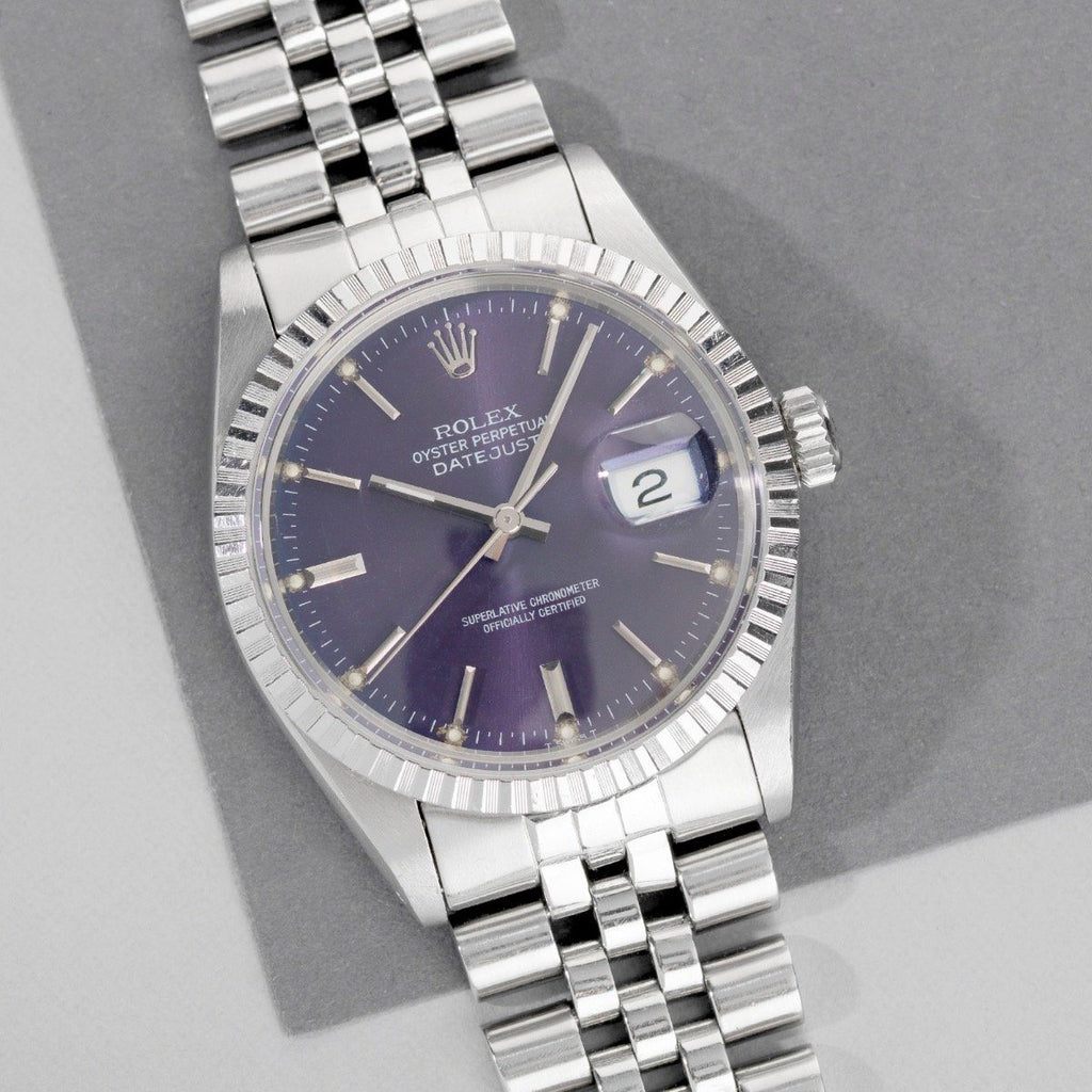 purple rolex datejust