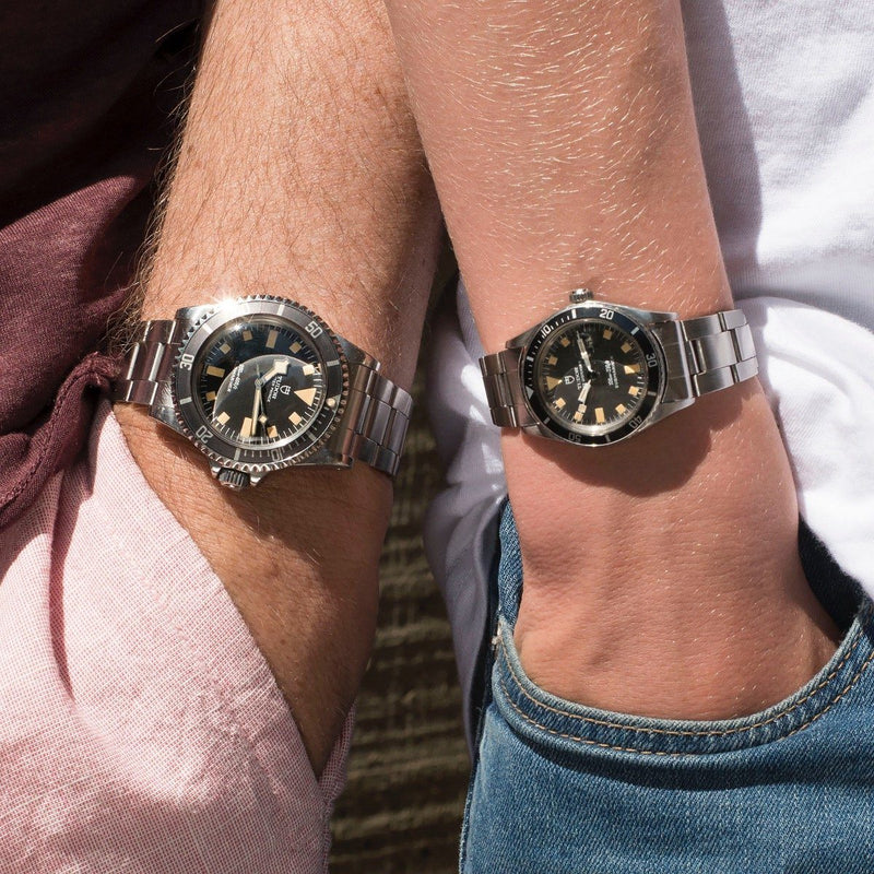 tudor mini sub on wrist