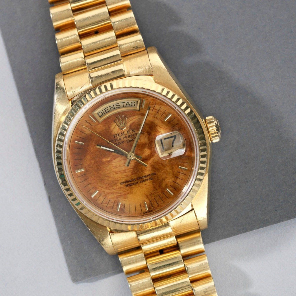 rolex wood watch