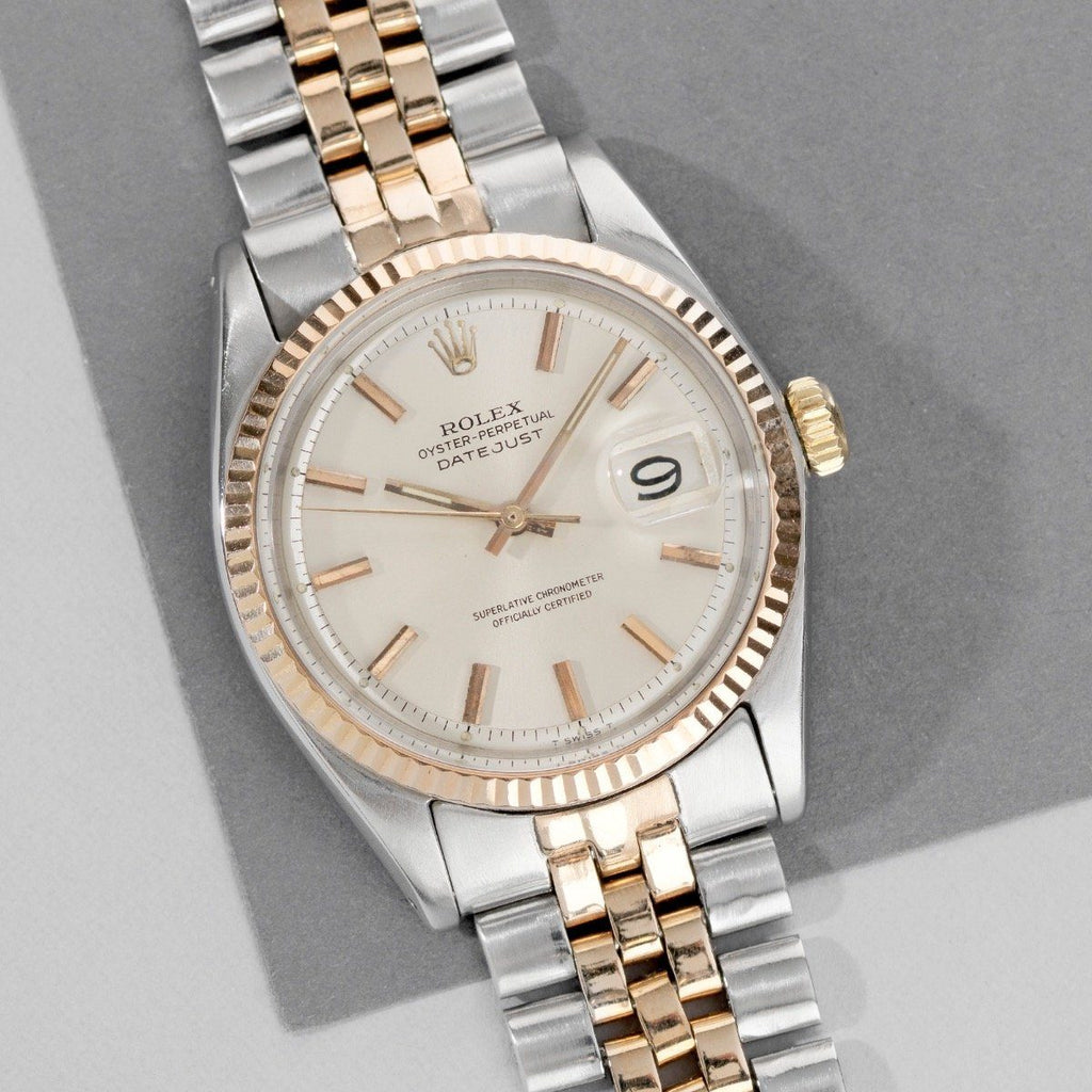 rolex two tone rose gold
