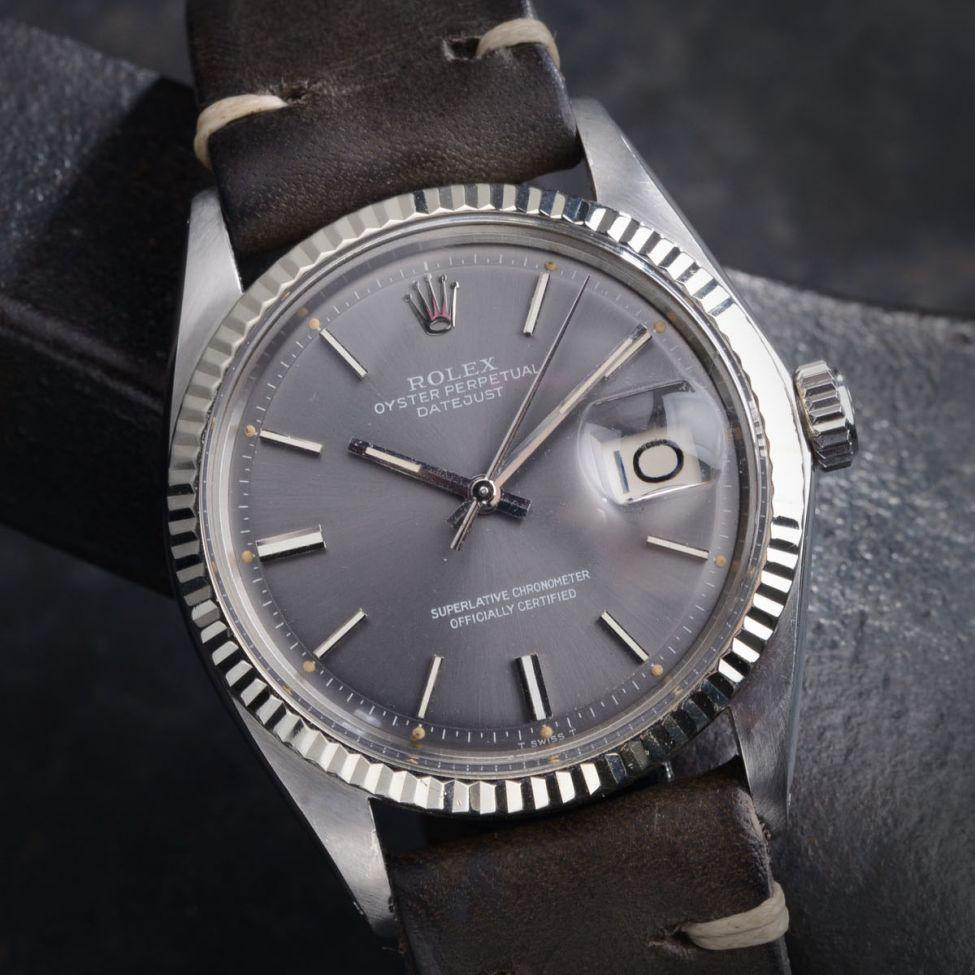 ROLEX 1601 DATEJUST GREY DIAL – Bulang 