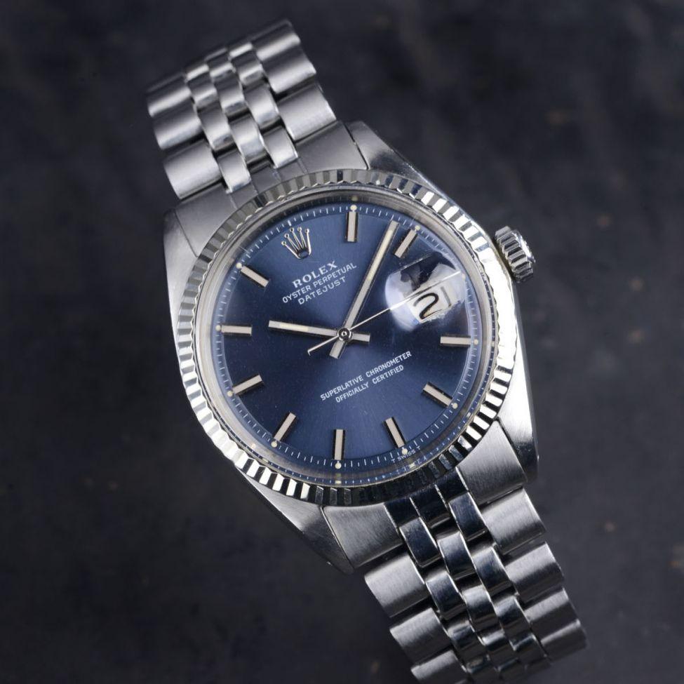 Curated Blue Spring Rolex 1601 Datejust Widebody Bulang And Sons