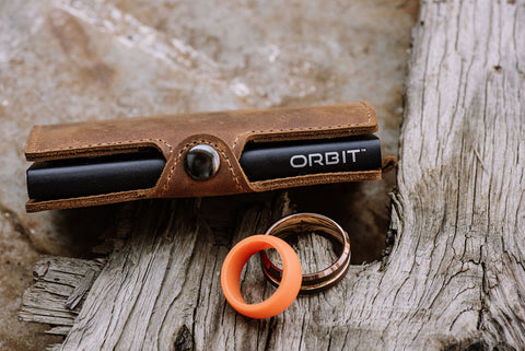 orbit apex card wallet with two rings