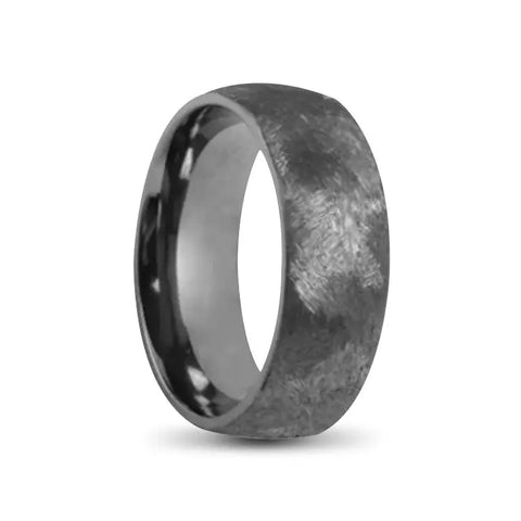 Tungsten Carbide Ring With Brushed Tantalum Outer
