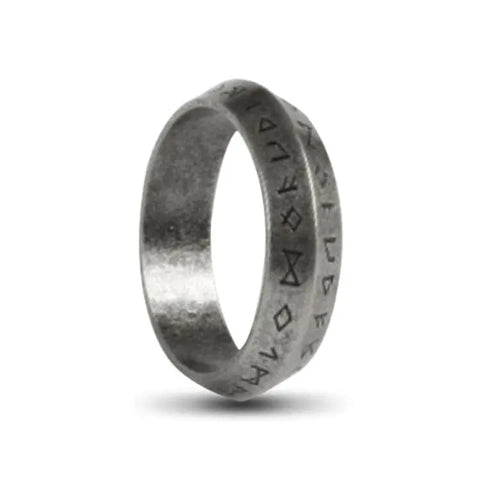 Silver Stainless Steel Viking Ring Birger