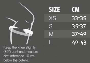 Thin Knee Sleeve Sizing Guide