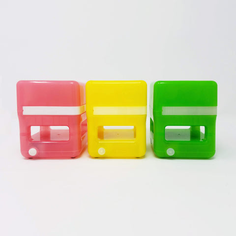 Portable, colorful, cube scent diffuser for up to 200 sq ft, available at ScentFluence