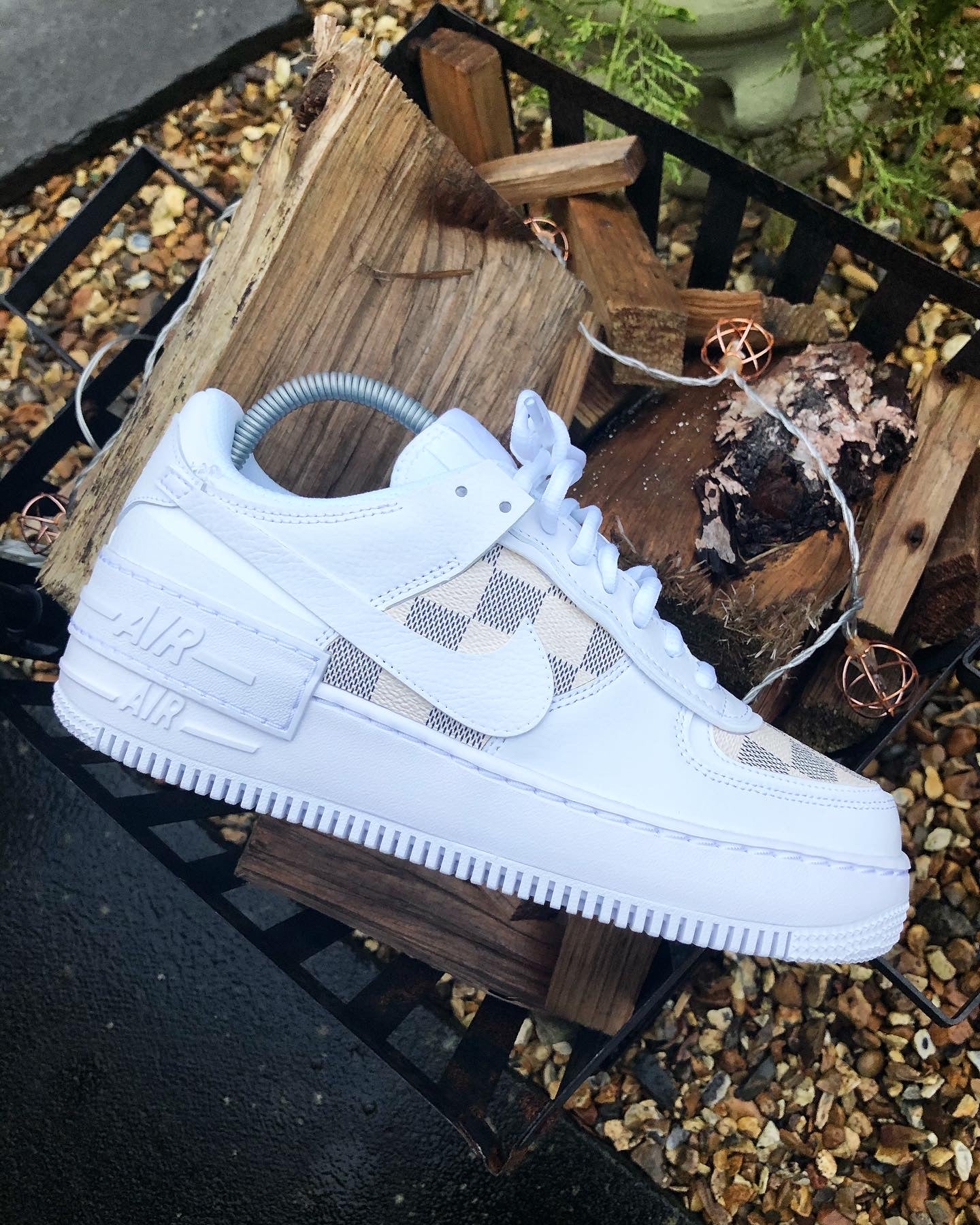 custom air force 1 checkered