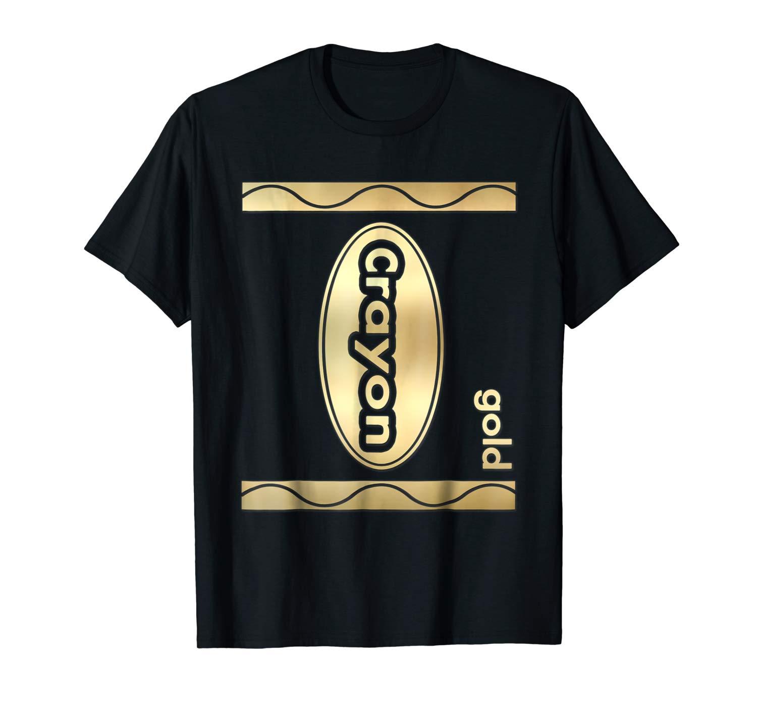 Gold Crayon Box Halloween Costume T-shirt