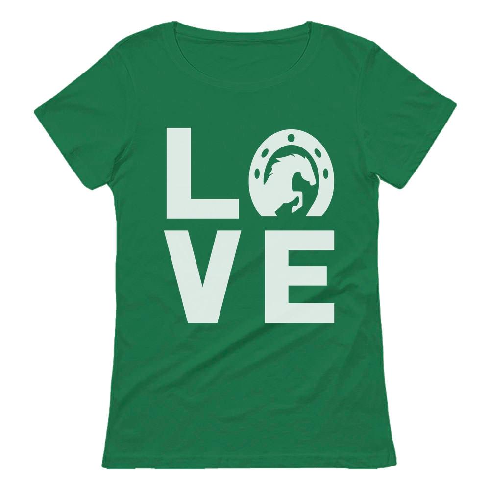 Animal Lover Rearing Horse - Love Horses - Horseshoe T-shirt