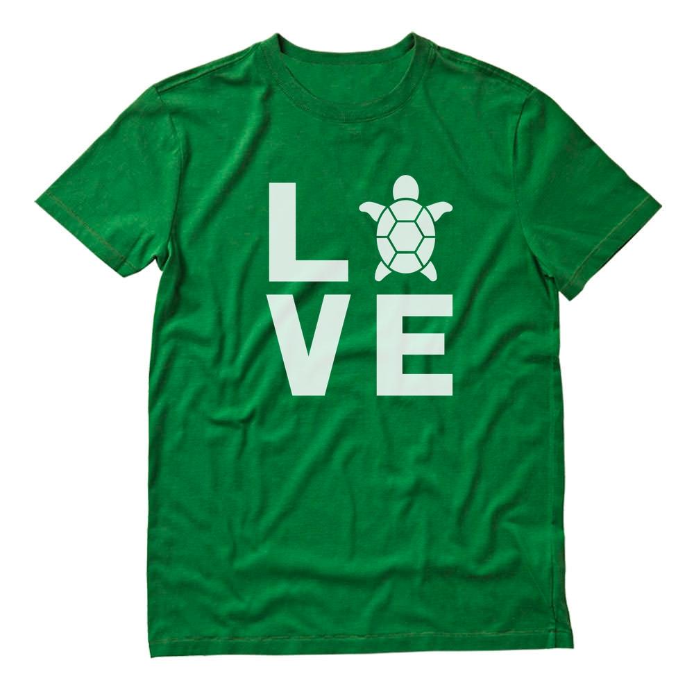 Love Turtles Animal Lover Turtle Print Novelty T Shirt