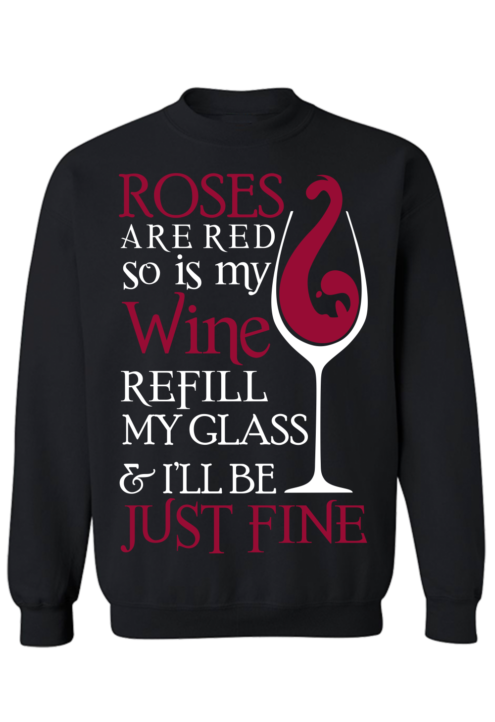 Wine Roses Basic Shirts