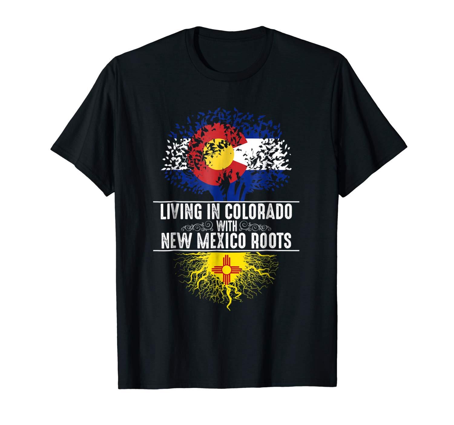 Colorado Home New Mexico Roots State Tree Flag Shirt Gift