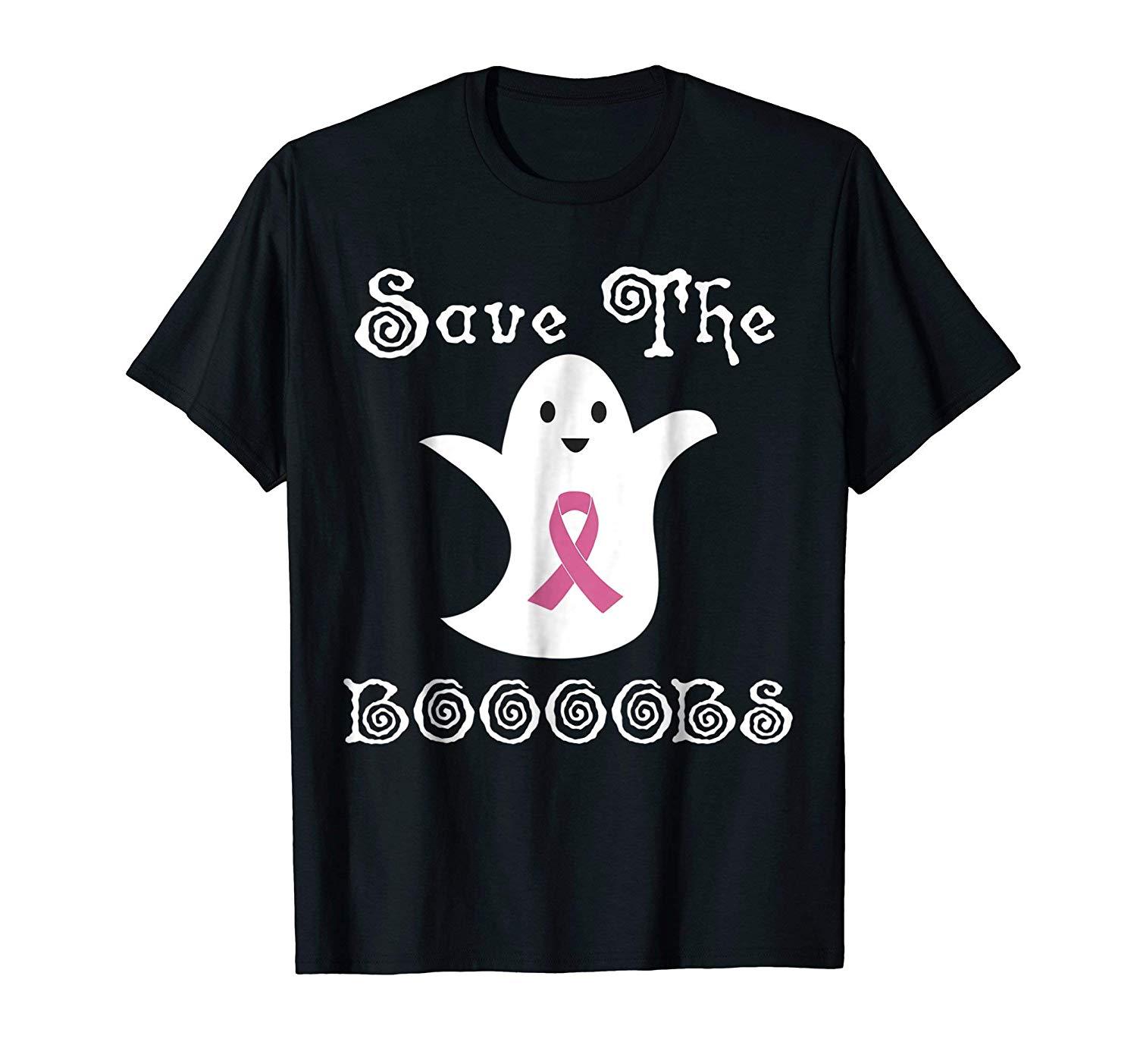 Halloween Save The Boobs Breast Cancer Awareness T-shirt