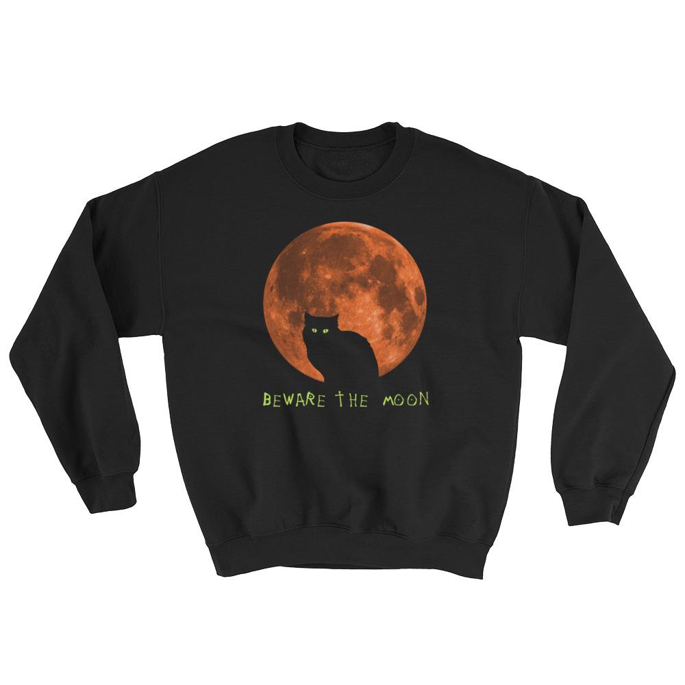 Beware The Moon - Halloween Costumes - Funny Scary Cats Shirts