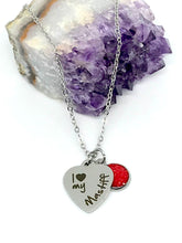 Load image into Gallery viewer, &quot;I love my Mastiff&quot; 3-in-1 Necklace (Stainless Steel)