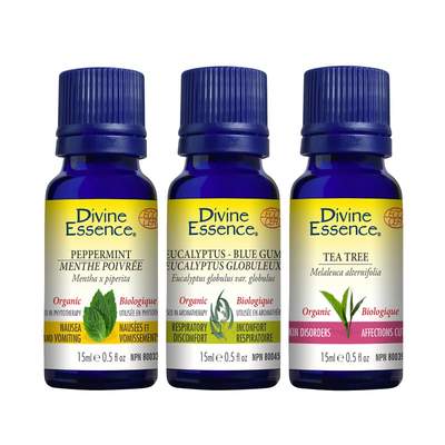 Pain and Cold Relief Essential Oil Set organic DIVINE ESSENCE from Lierre.ca Canada
