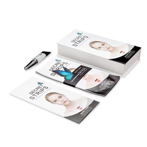 Secret Strips Anti-Wrinkle Facial Strips with Hyaluronic Acid Skincare Set