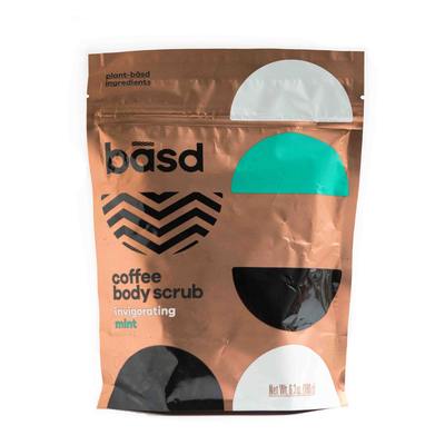 Basd coffee body scrub with invigorating mint