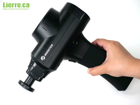 Booster X2 Percussion Massage Gun for Muscle Recovery gift guide ideas for him - Lierre.ca Canada
