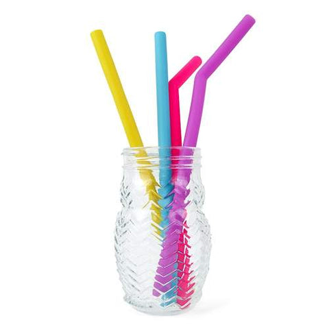 Reusable Silicone Drinking Straws (4pcs) from Lierre.ca | Holiday gift sets 2019