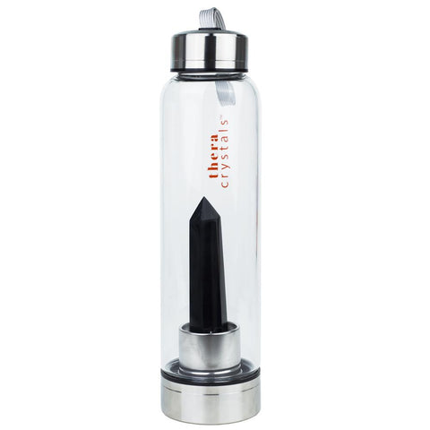 Thera Crystals™ Crystal Elixir Water Bottle - Black Obsidian Lierre.ca Cyber Monday Black Friday Deals