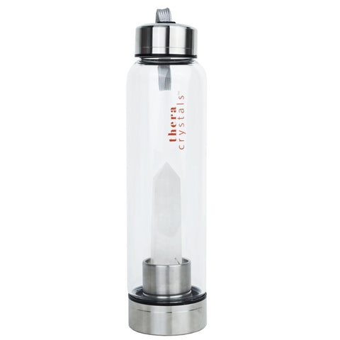 Thera Crystals™ Crystal Elixir Water Bottle - Clear Quartz Lierre.ca Cyber Monday Black Friday Deals