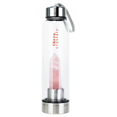 Thera Crystals™ Crystal Elixir Water Bottle - Rose Quartz Lierre.ca Cyber Monday Black Friday Deals