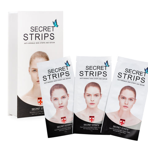 Secret Strips Anti-Wrinkle Frown Line Strips with Hyaluronic Acid - Lierre