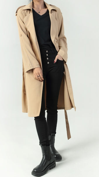 Beige Soft Structure Trench (Pre-Order)