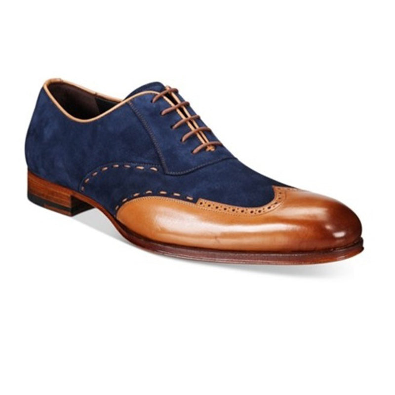 blue suede formal shoes
