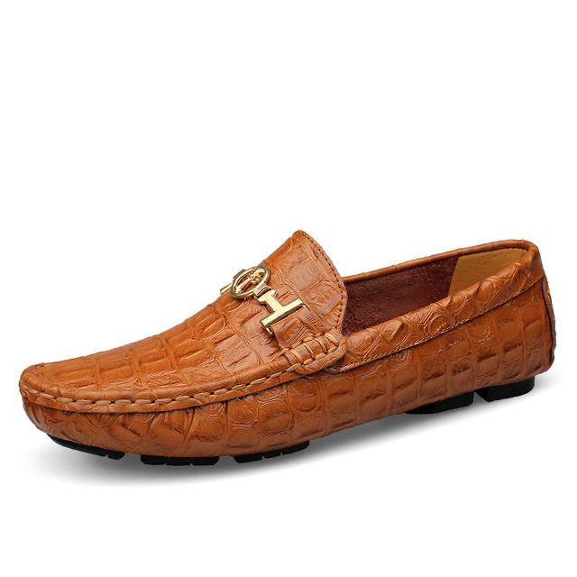 Men's Alligator Soft Leather Loafers – zalandan