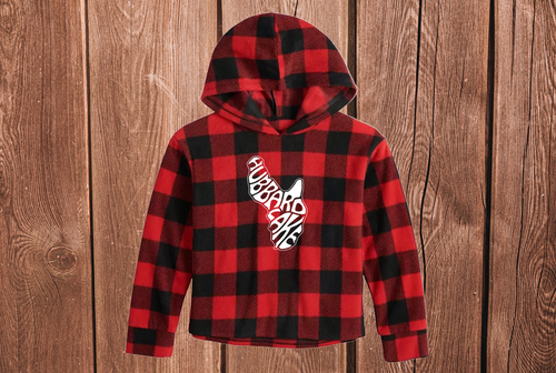 KIDS plaid hoodie