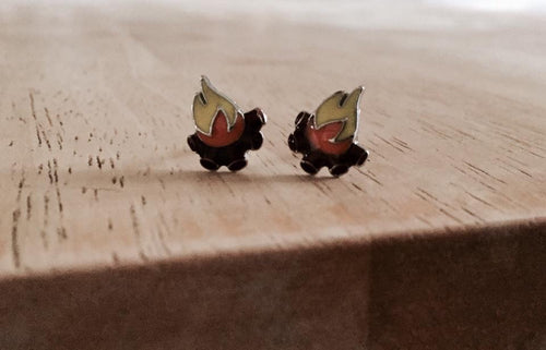 campfire earrings