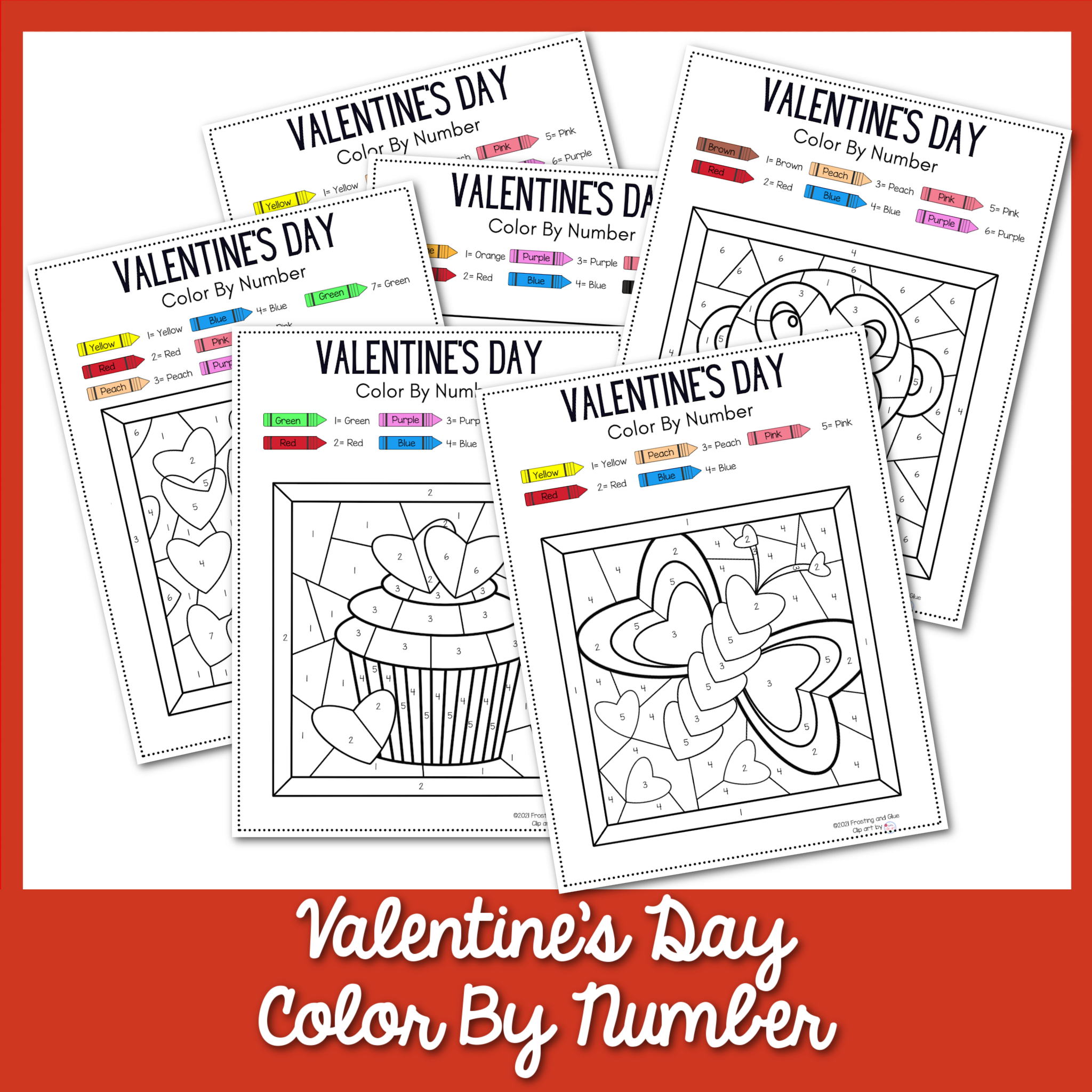 Construction Paper Valentine Crafts - Frosting and Glue- Easy crafts,  games, recipes, and fun