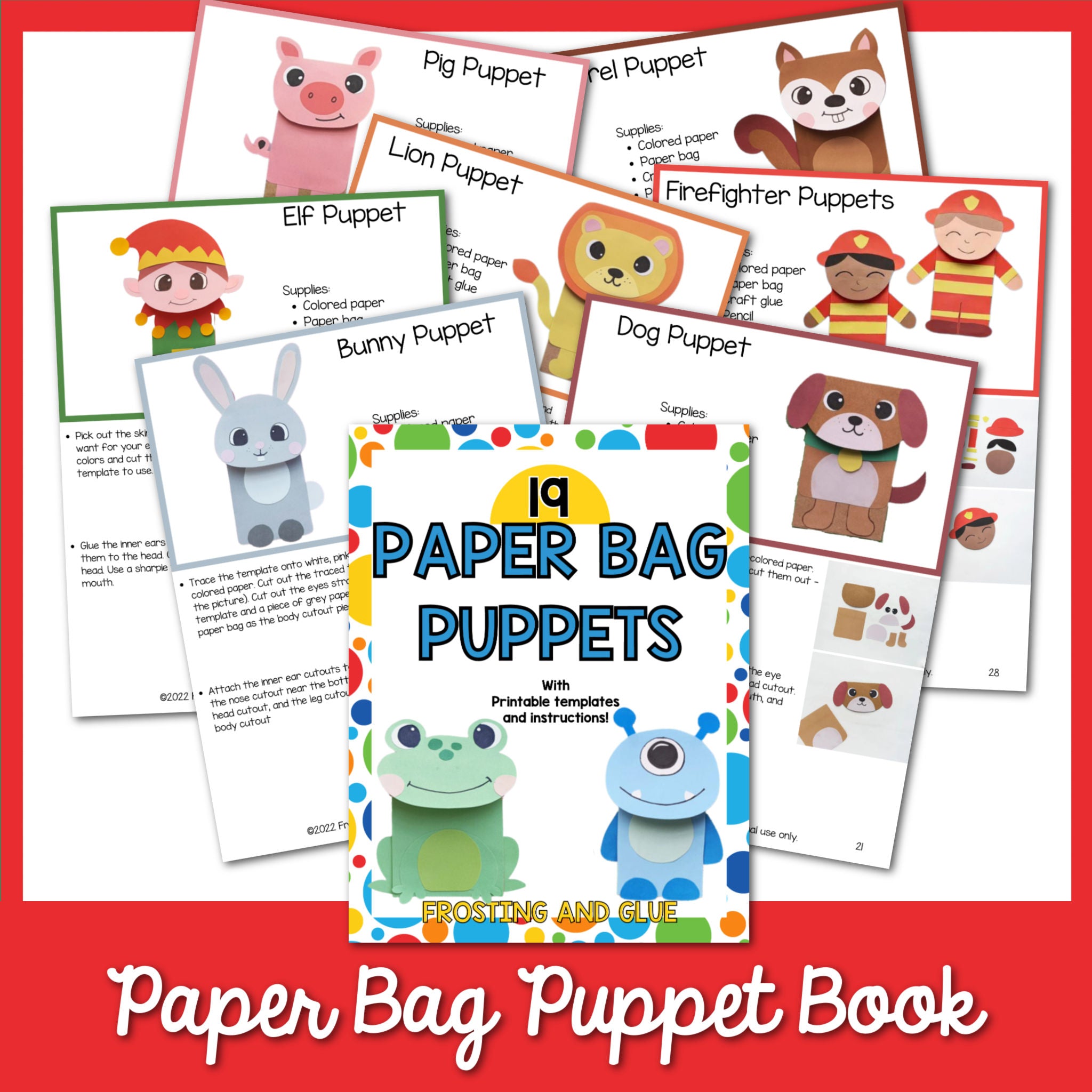 paper bag puppet animal class