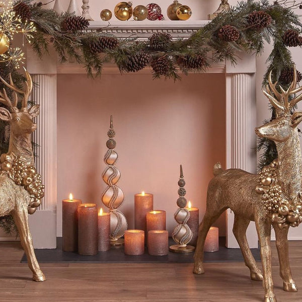 Jewelled Christmas Tree with Candles | Luxury Christmas Decor