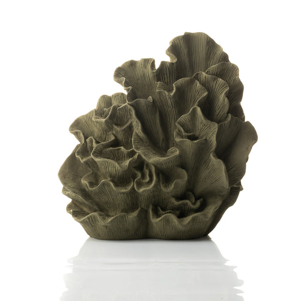 Faux Wave Coral from Resin Stone in Olive Green