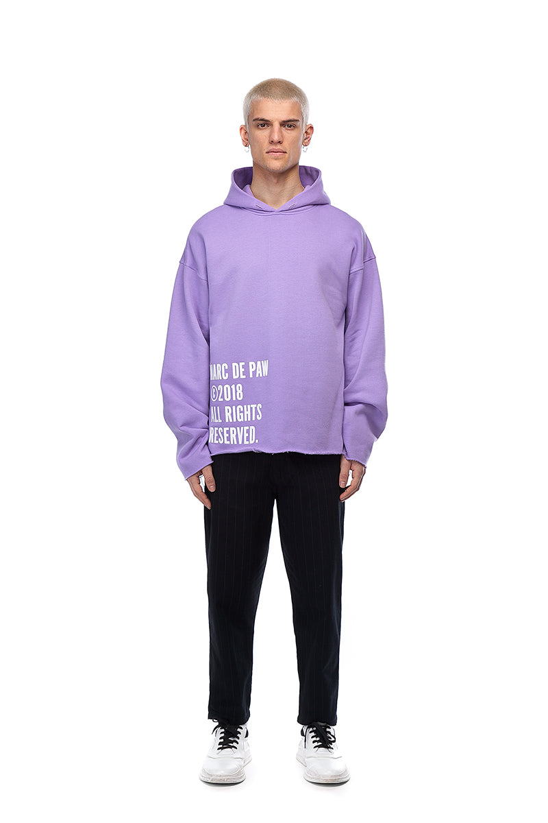 THE FUTURE IS BRIGHT lavender Hoodie - MARC DE PAW – Marc De Paw