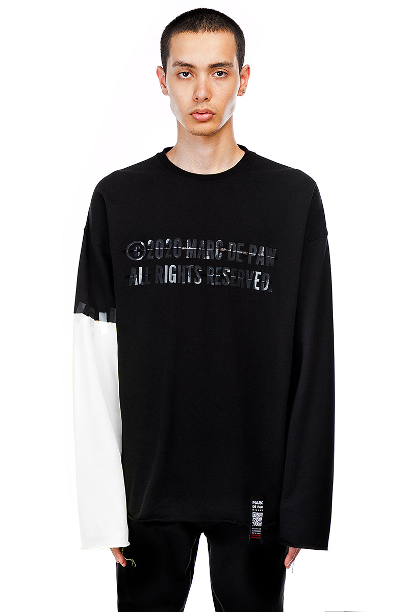 off white black long sleeve t shirt