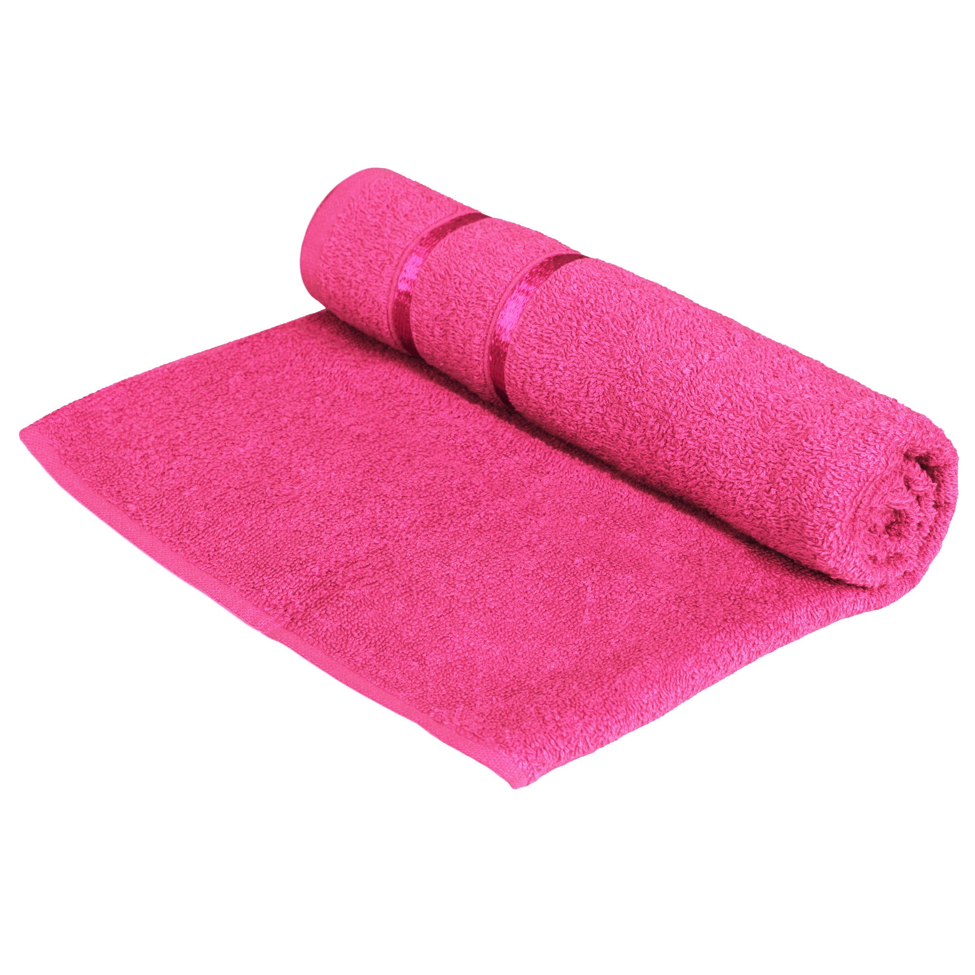 Story@Home 2 Units 100% Cotton Ladies Bath Towels - White and Pink