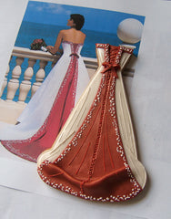 Red Back Wedding Dress Cookie