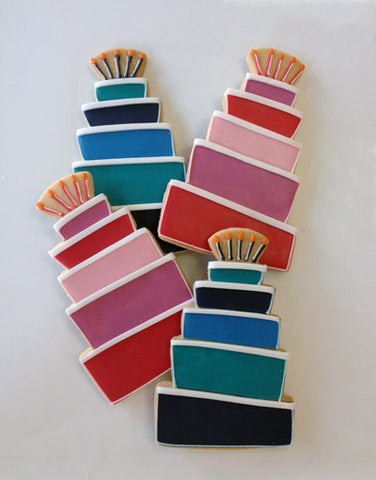 Colorblock Cakes