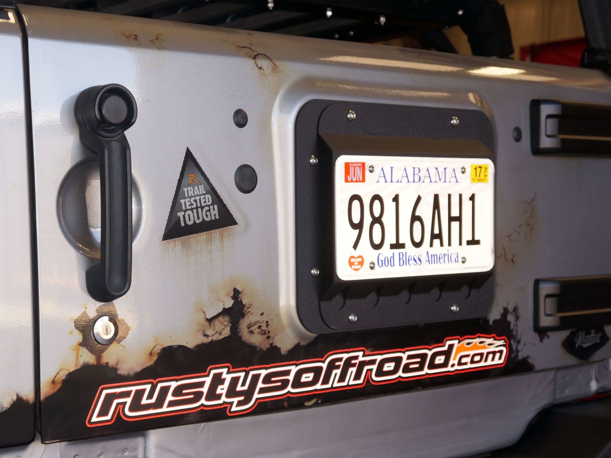 Rusty's License Plate Relocation Mount - JK – Rusty's Off-Road Products