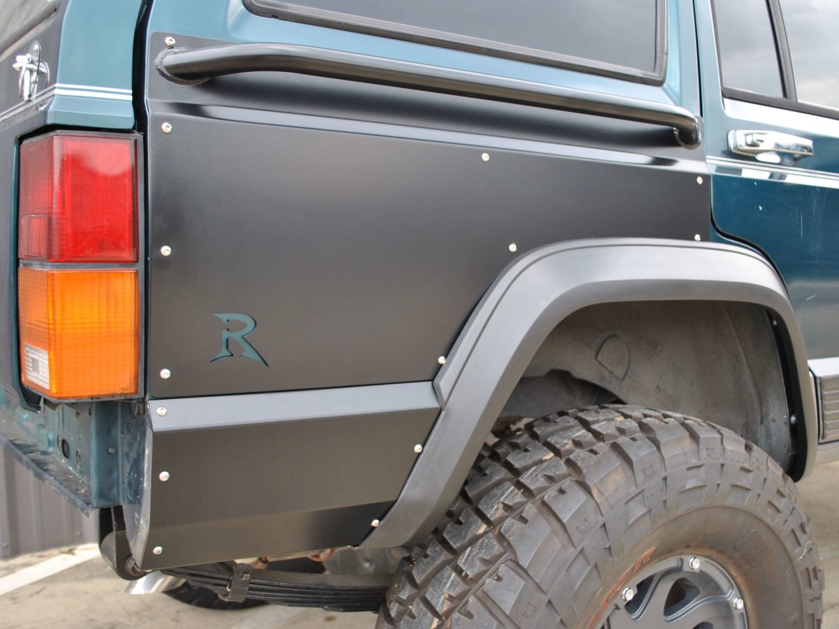 Rusty's Side Guards - XJ Rear Upper Quarter Panel Guards – Rusty's Off-Road  Products