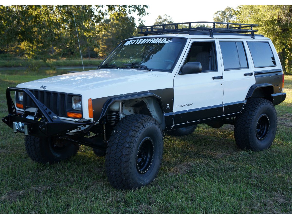 Rusty's XJ Front and Rear Steel Fender Flare Package - XJ 4-Door – Rusty's  Off-Road Products